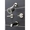 Kingston Brass KBX8146CML Two-Handle Tub and Shower Faucet, Polished Nickel KBX8146CML - alternate 4